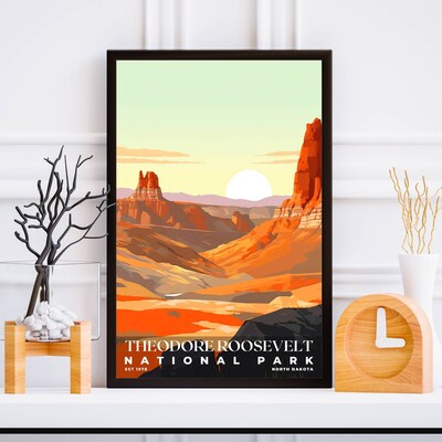 Theodore Roosevelt National Park Poster, Travel Art, Office Poster, Home Decor | S3 - image5